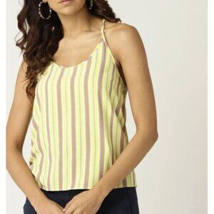 Mango MNG Basics Striped Tank Top ( S )